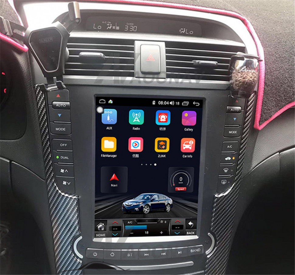 Tesla Vertical Screen Android 5 5g Car Radio Stereo For Acura Tl 5  5-5 Gps Navigation Support Steering Wheel Control - Buy Car Vertical   - acura tl tesla screen